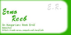erno reeb business card
